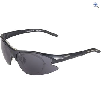 Sinner Fushion II Sport Sunglasses (Black/Interchangeable) - Colour: Shiny Black